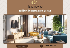 Mẫu thiết kế nội thất chung cư 85m2 được yêu thích nhất