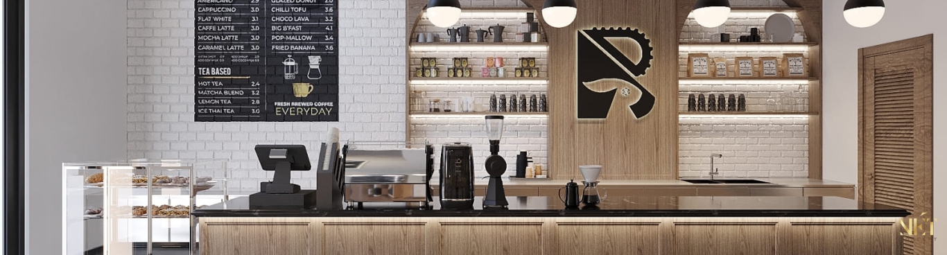 THIẾT KẾ NỘI THẤT QUÁN CAFE 250M2 - VẠN PHÚC,TP HCM