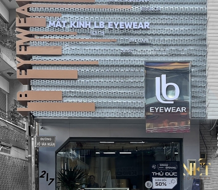 THIẾT KẾ THI CÔNG SHOP MẮT KÍNH 50M2 - THỦ ĐỨC