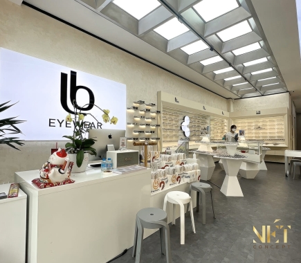 THIẾT KẾ THI CÔNG SHOP MẮT KÍNH 80M2 - BÌNH THẠNH